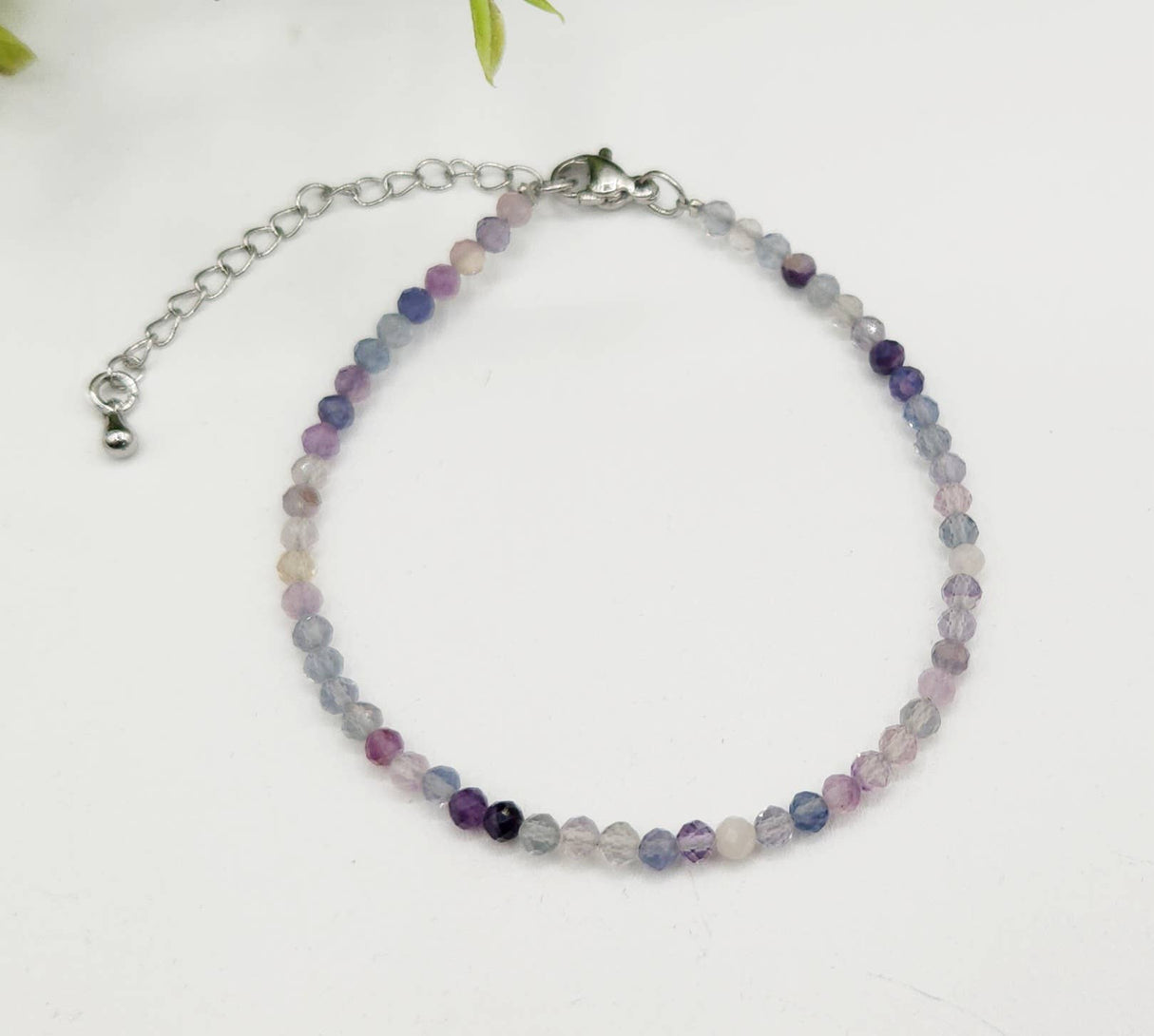 Faceted Rainbow Fluorite Bracelet
