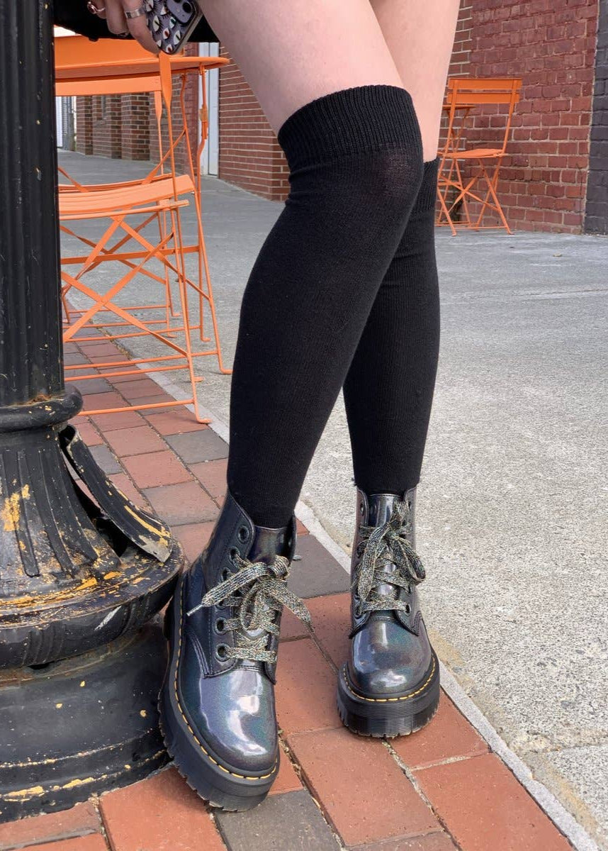 Black Over the Knee Socks