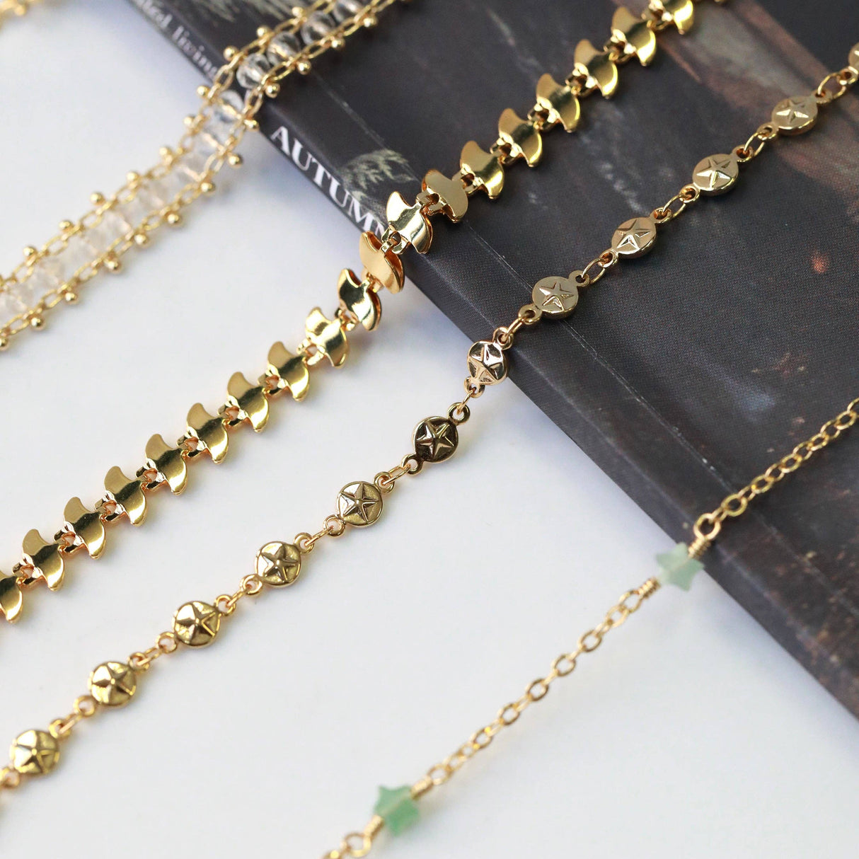 Golden Pentacle Chain Bracelet