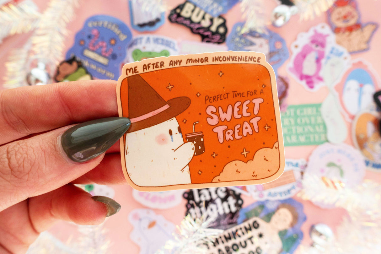Sweet Treat Ghost Vinyl Sticker