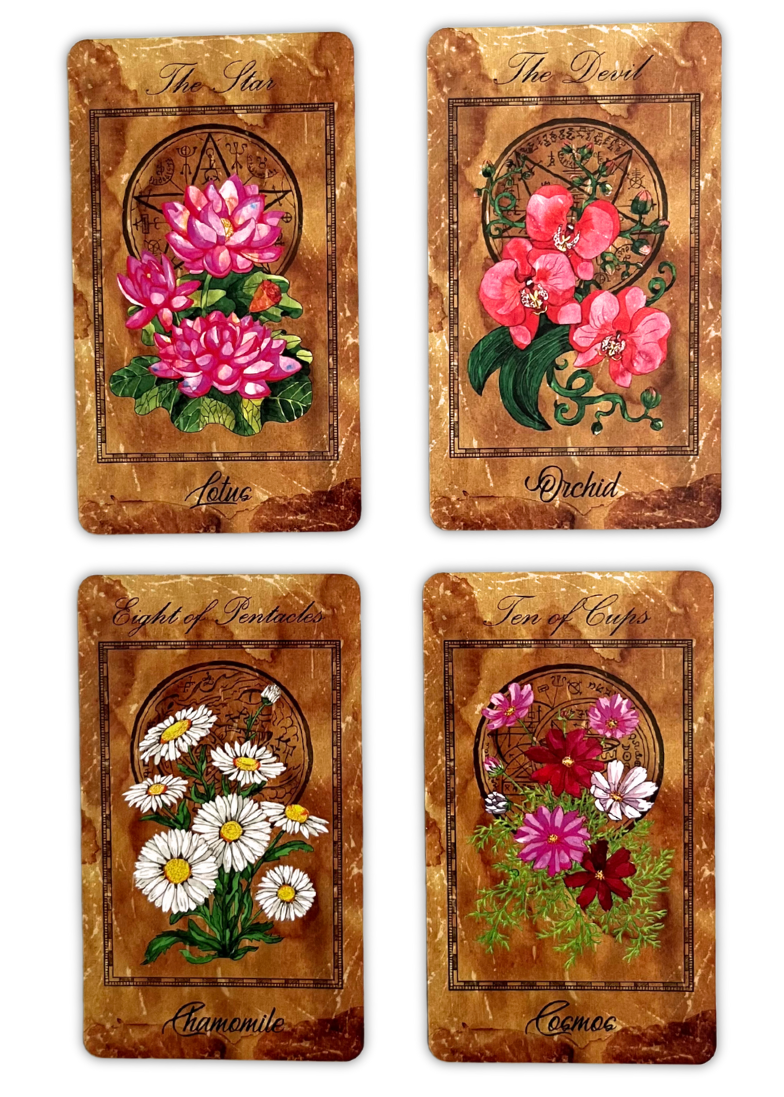 The Enchanted Flowers Tarot Deck & Guide