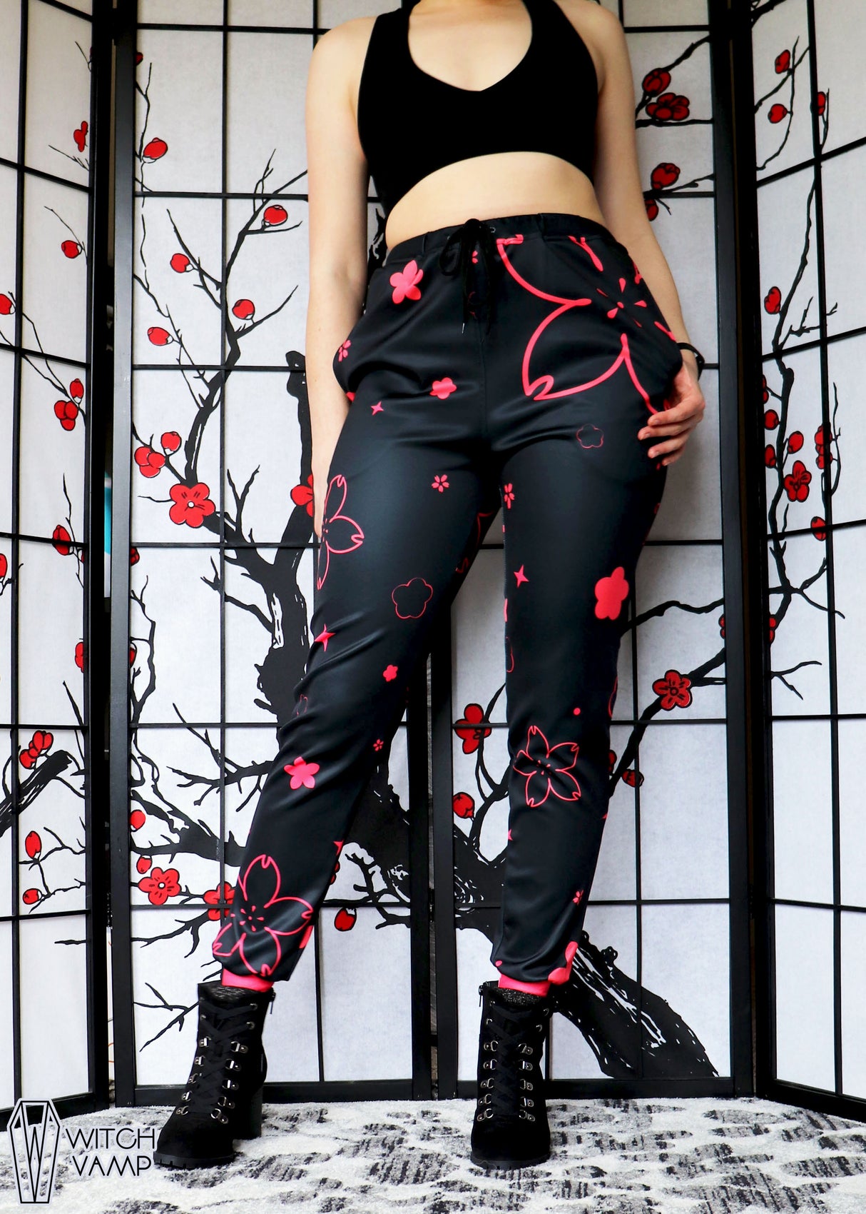 Neon Blossom Jogger Pants