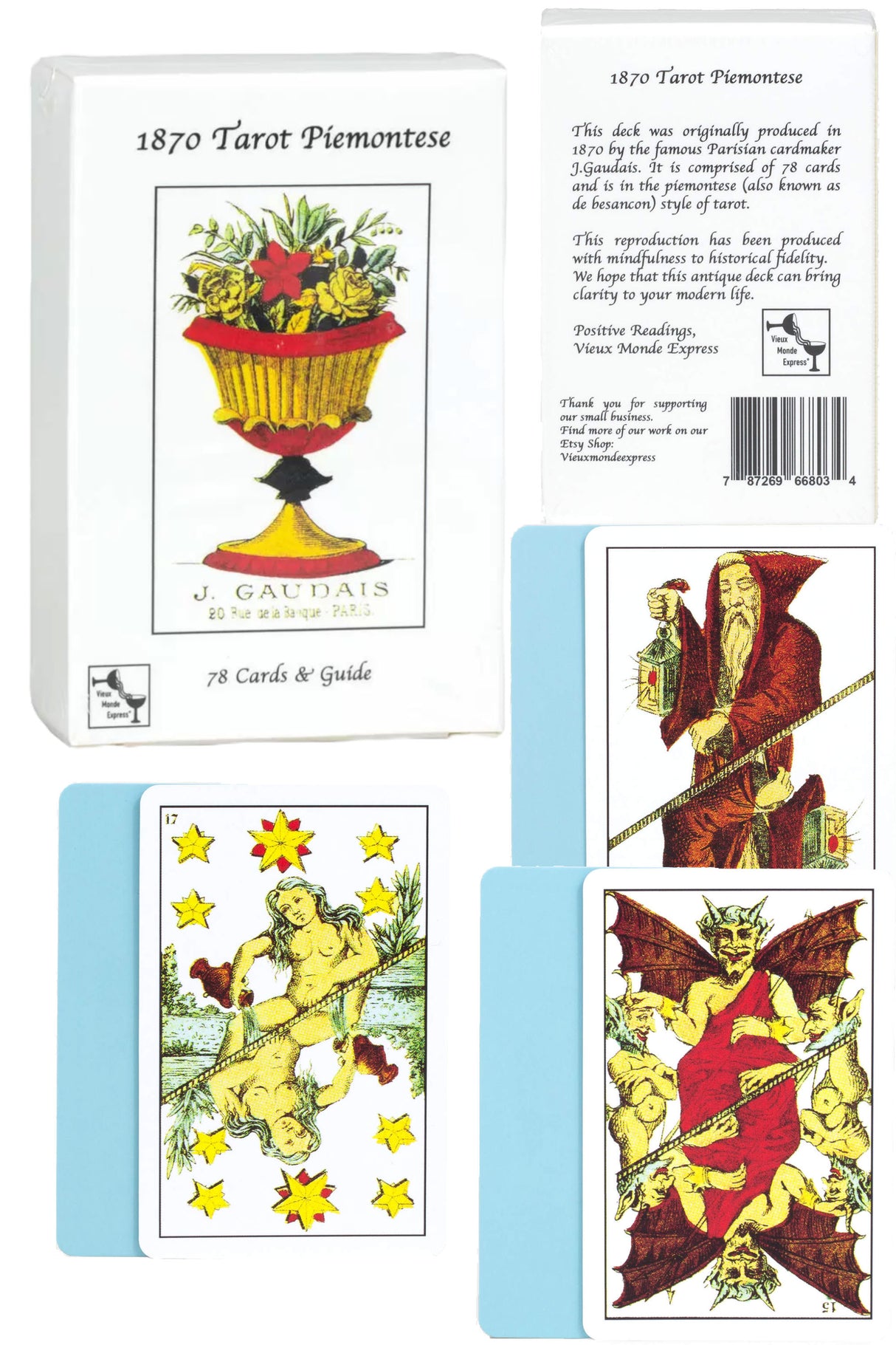 1870 Tarot Piemontese & Guide