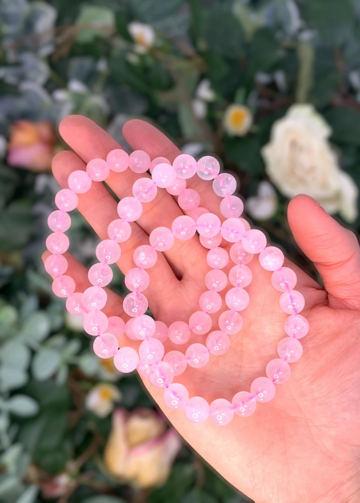 Rose Quartz Crystal Bracelet