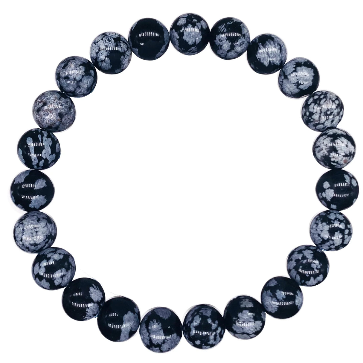 Snowflake Obsidian Crystal Bracelet