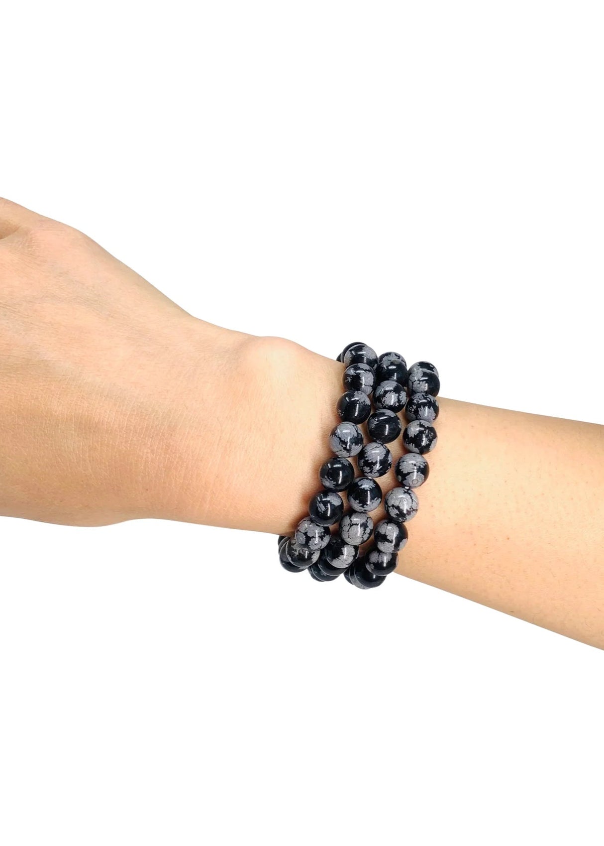 Snowflake Obsidian Crystal Bracelet
