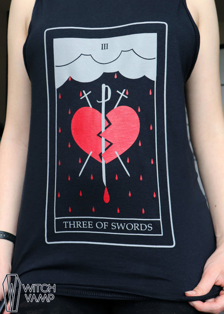 Three of Swords Tank Top