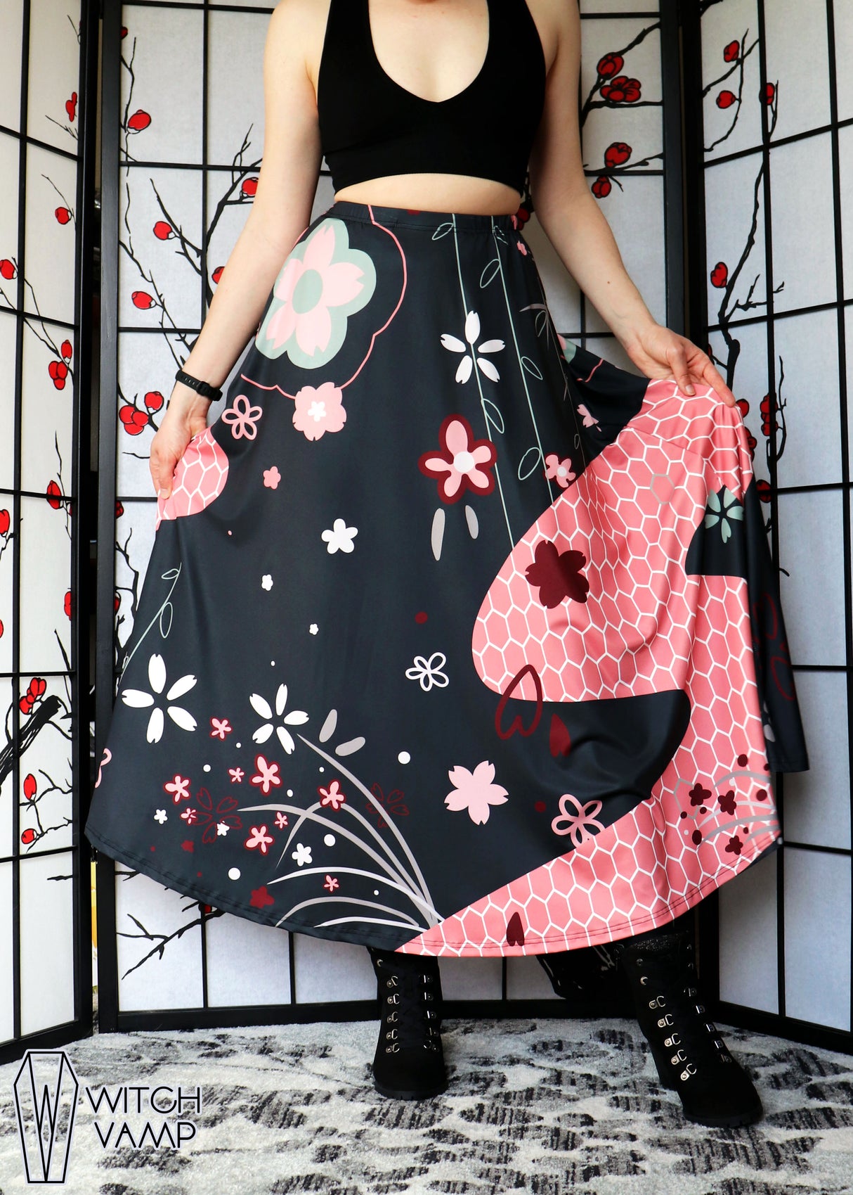 Uzuki Maxi Skirt with Pockets