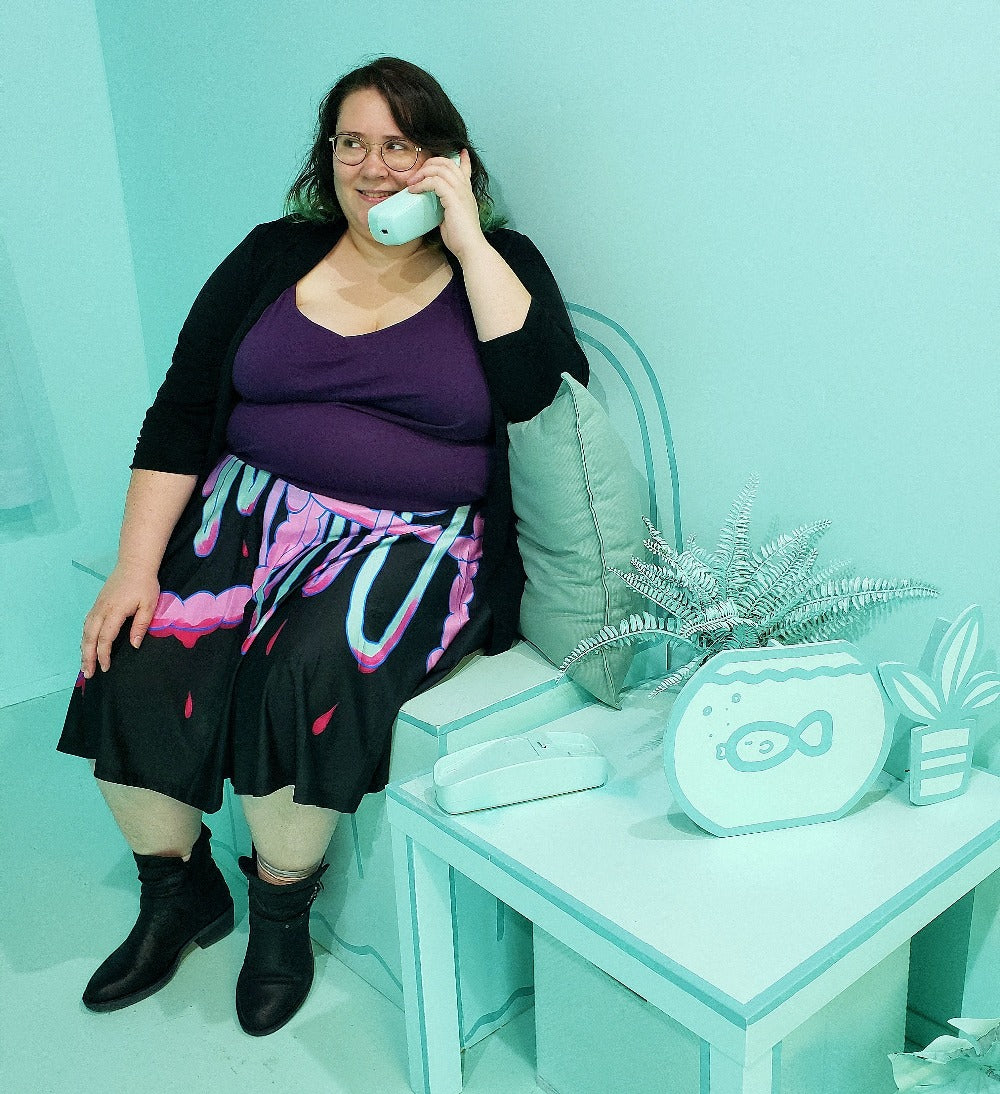 Guro Guts Skater Skirt With Pockets (A, D Size Only)