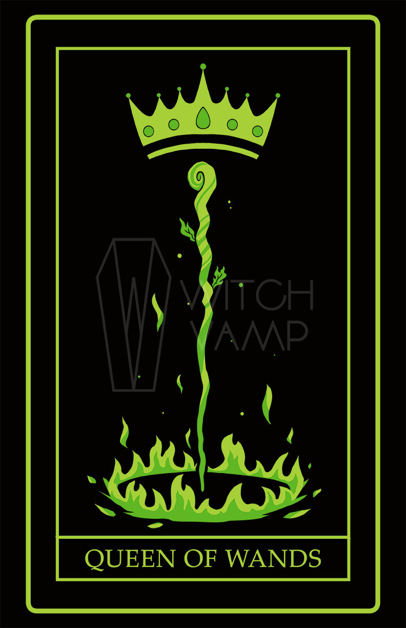 Queen of Wands Reversed Crop Top
