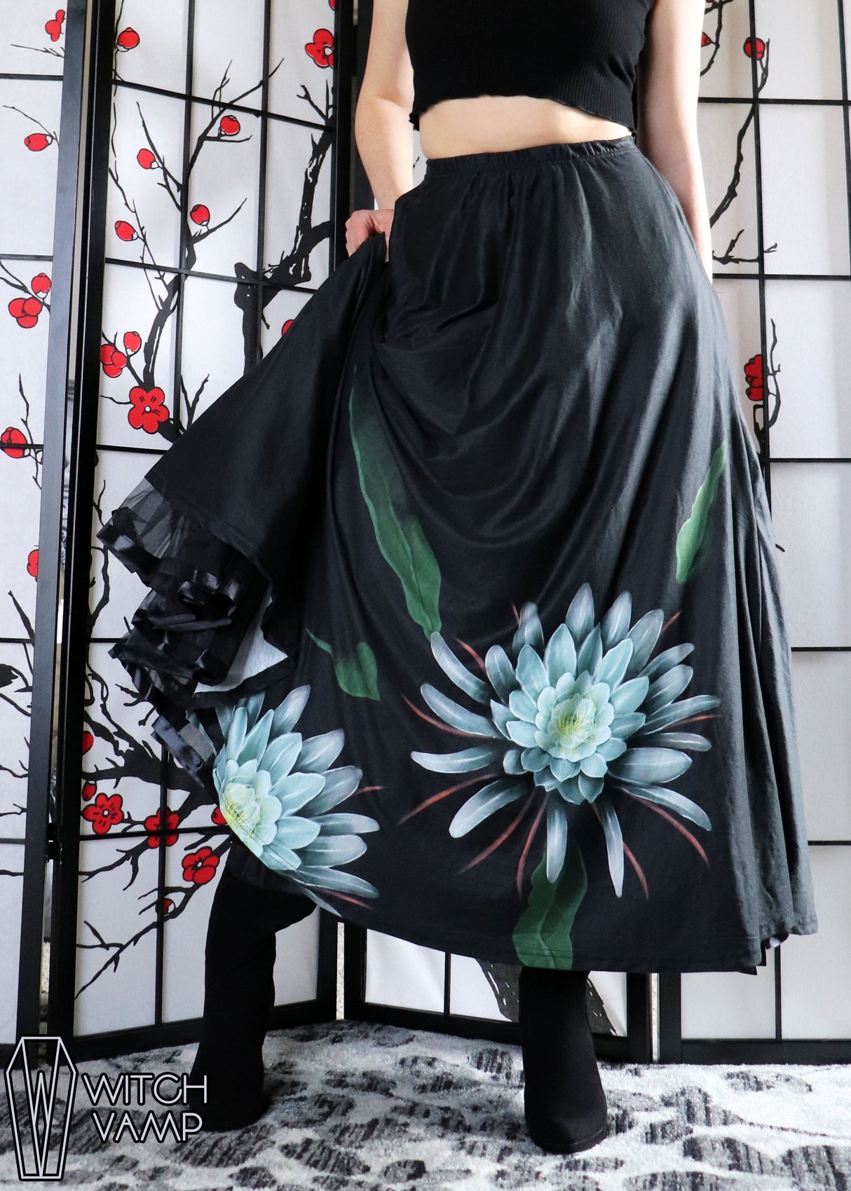 Petticoat for Skirts - Ankle Length - Black