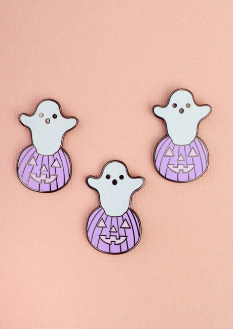 Ghost Pumpkin Enamel Pin