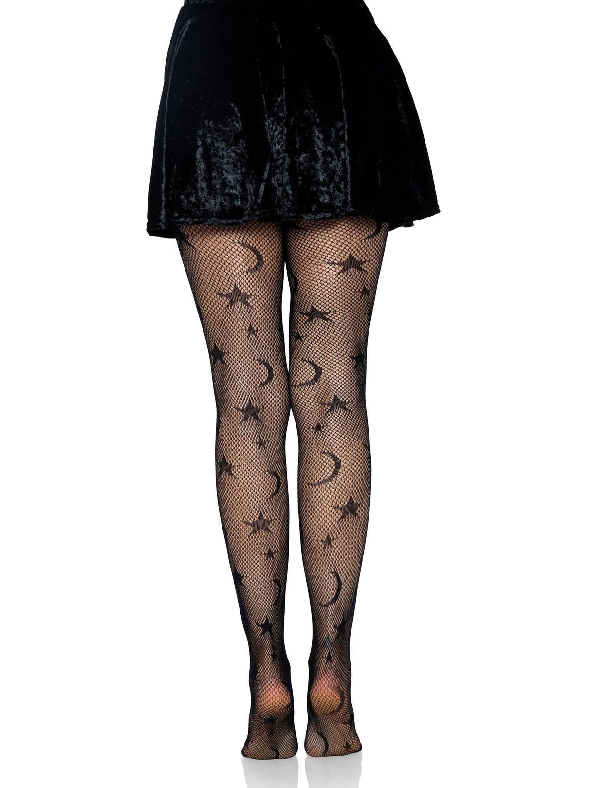 [Leg Avenue] Black "Celestial" Fishnet Tights (One Size)