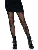 Spooky Ghosts Fishnet Tights (One Size)