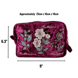 Baneful Botany Velvet Cosmetic Bag