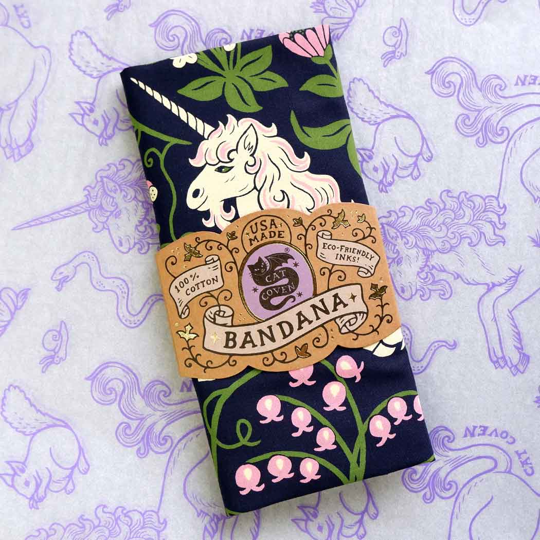 Unicorn Garden - 100% Cotton Bandana