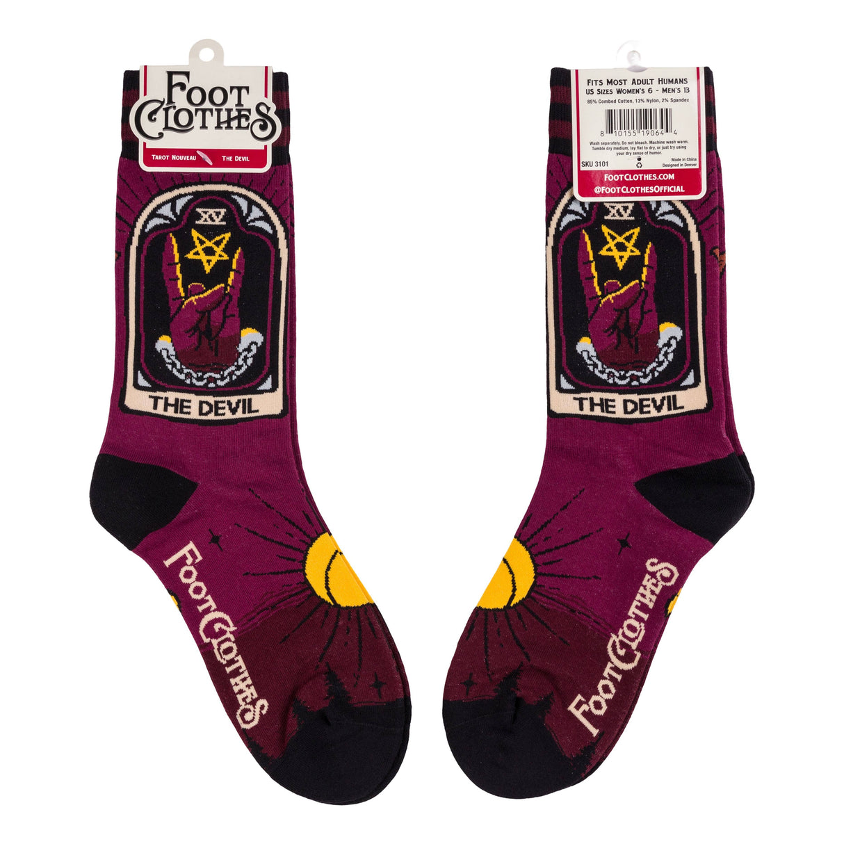 [FootClothes] The Devil Tarot Nouveau Crew Socks