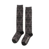 [FootClothes] Bat Damask Knee High Socks