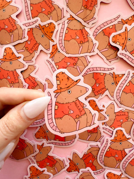 Scarecrow Rat Vinyl Sticker