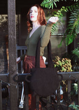 Cozy Black Cauldron Bag