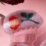 [Winona Irene] Red Rose Hair Claw Clip