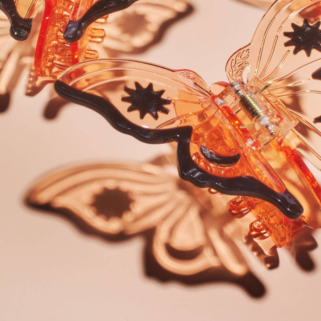 [Winona Irene] Monarch Butterfly Hair Claw Clip