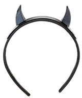 Devil Headband with Black Horns