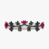 Red Clover French Barrette Hair Clip