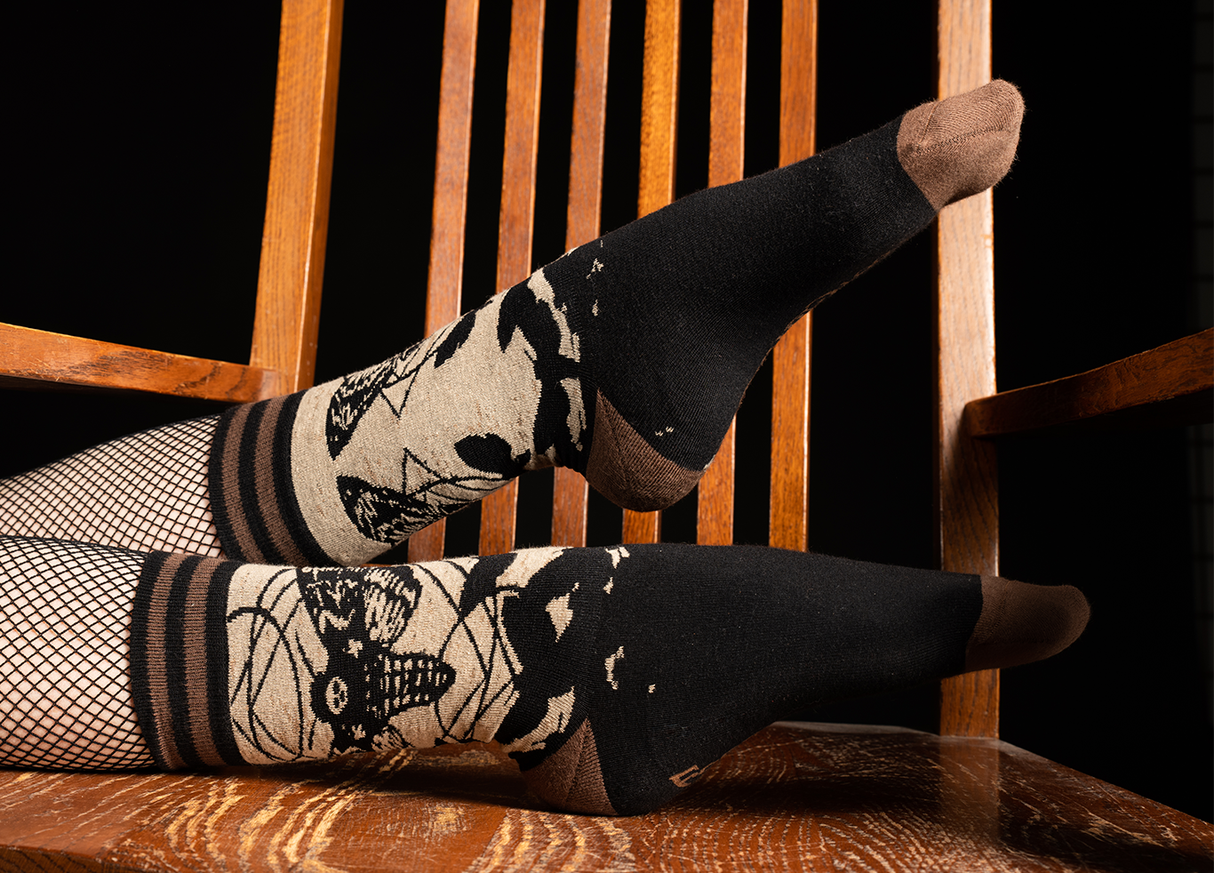 [FootClothes] Death's Head Hawkmoth Socks