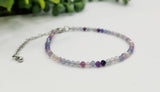 Faceted Rainbow Fluorite Bracelet