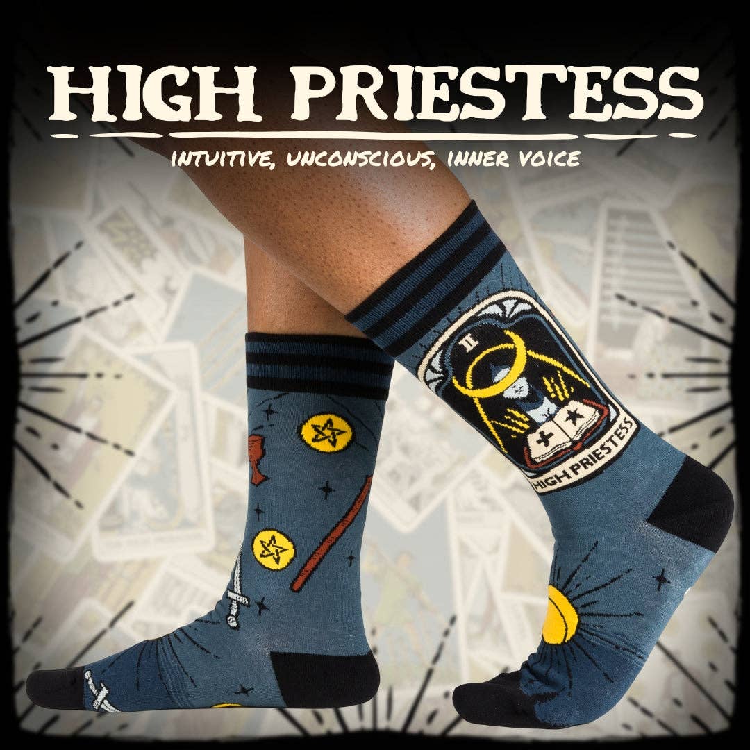 [FootClothes] The High Priestess Tarot Nouveau Crew Socks