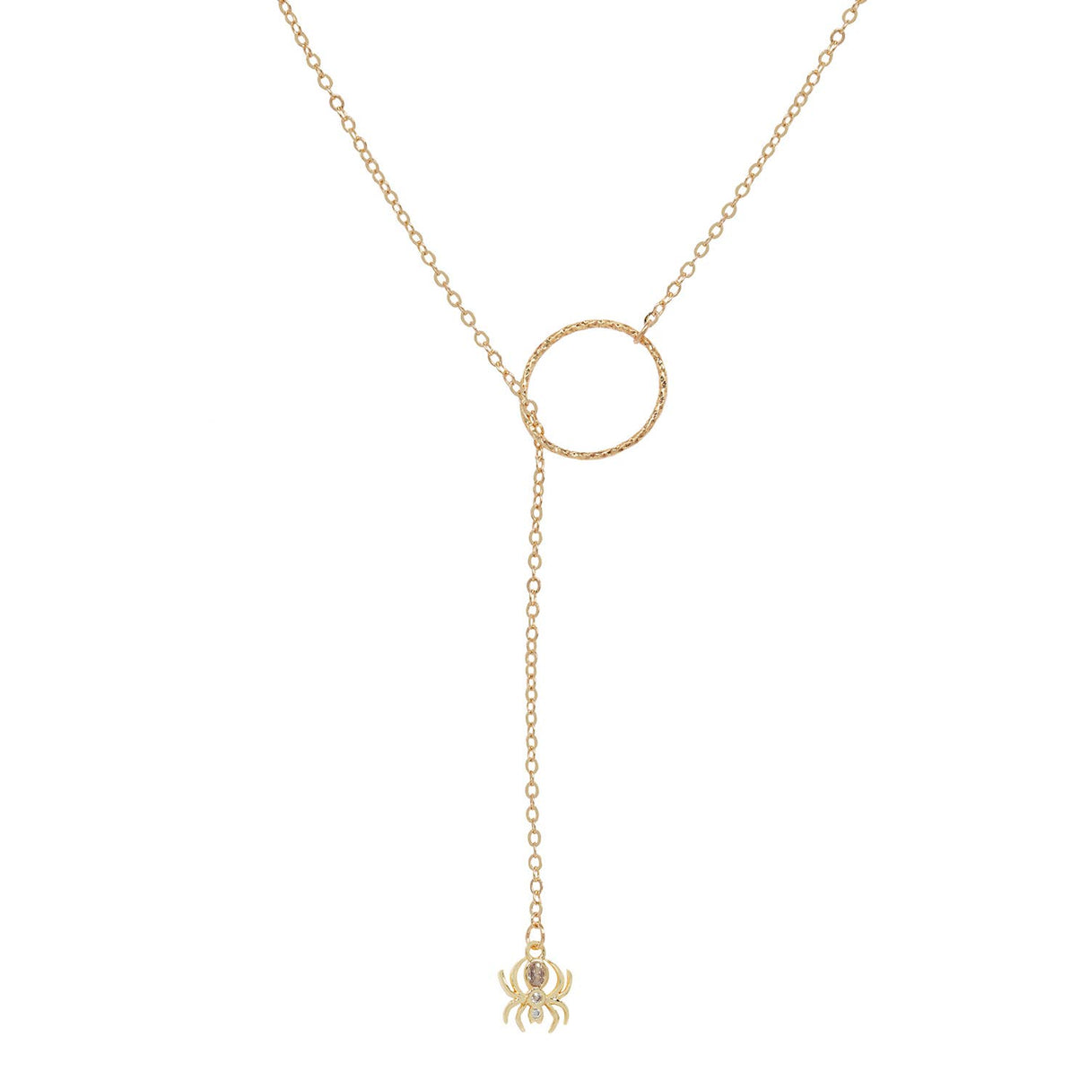 Gossamer Guardian Spider Lariat Necklace