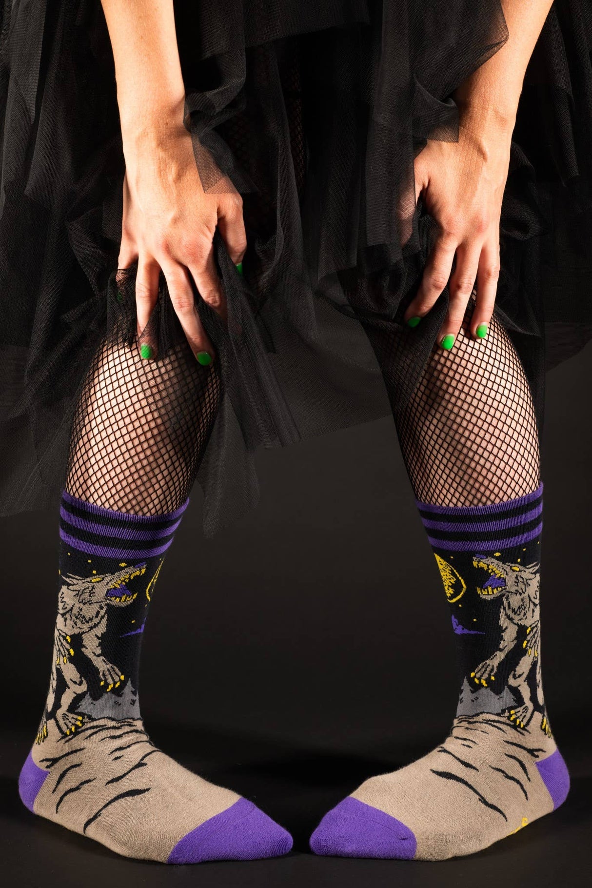 Evil AF Werewolf Socks