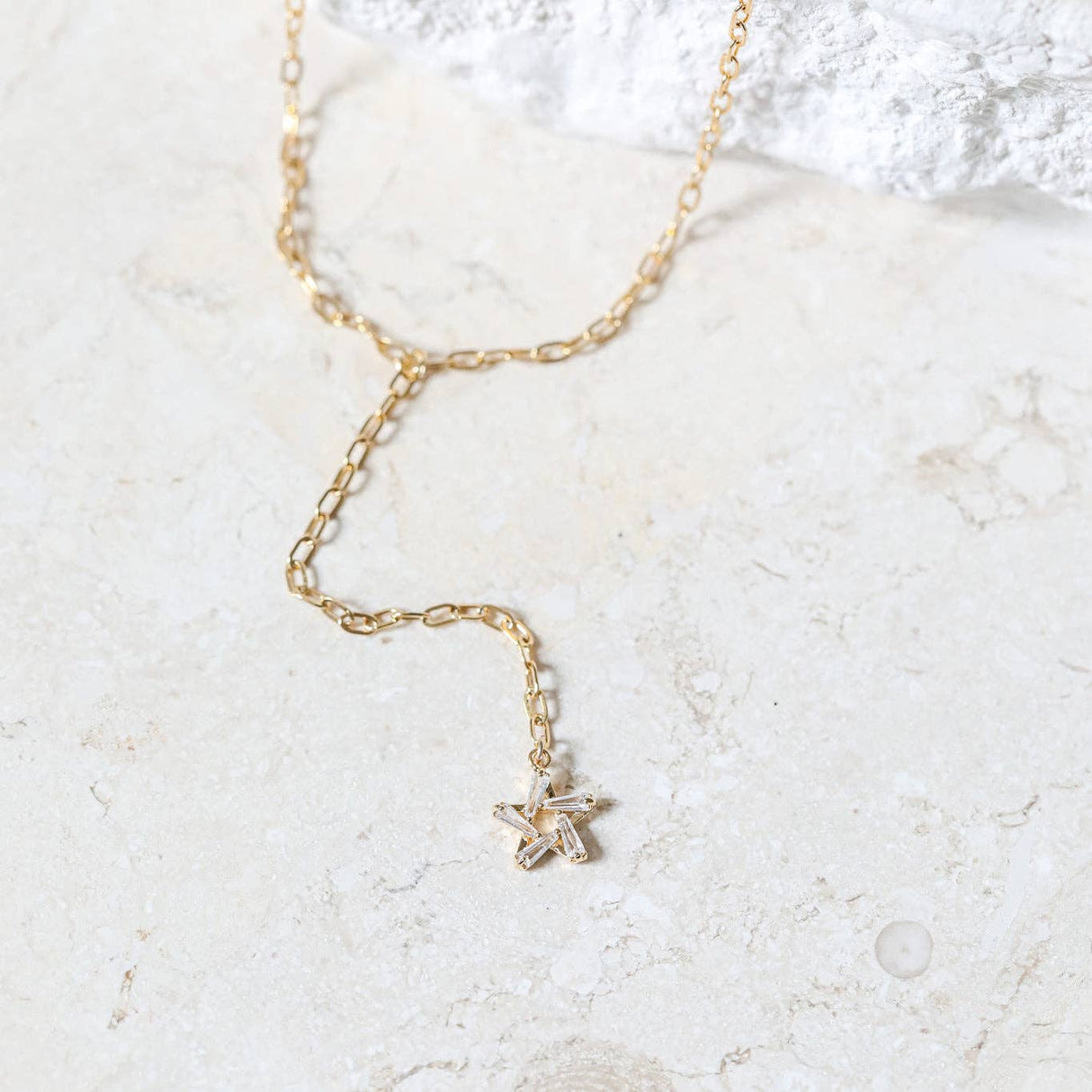 Witch's Star Lariat Necklace