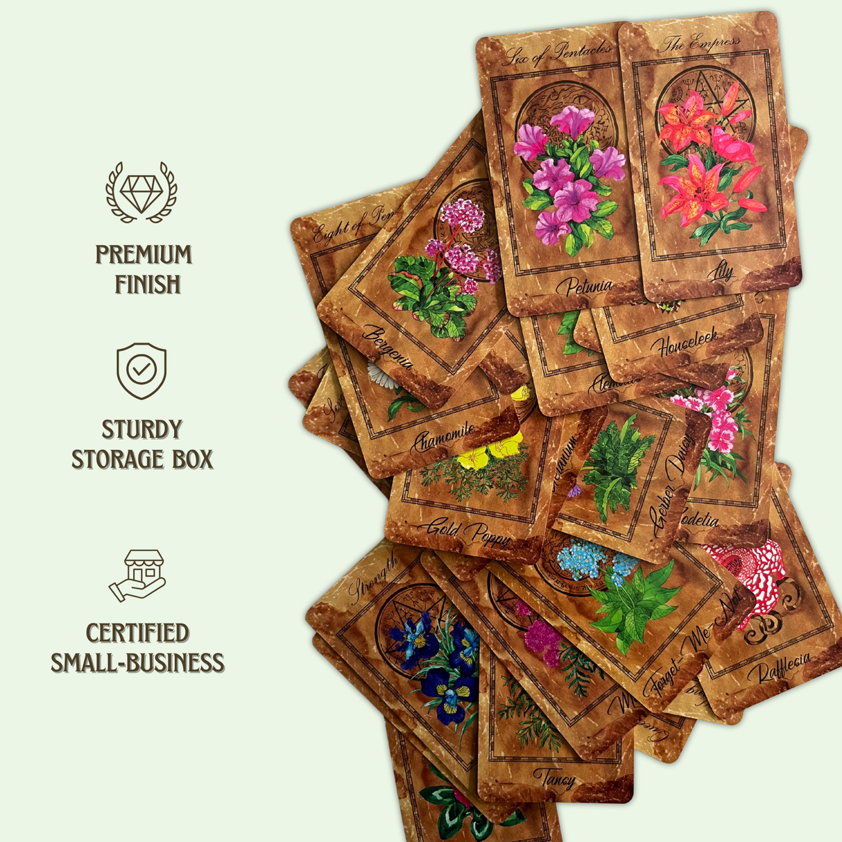 The Enchanted Flowers Tarot Deck & Guide