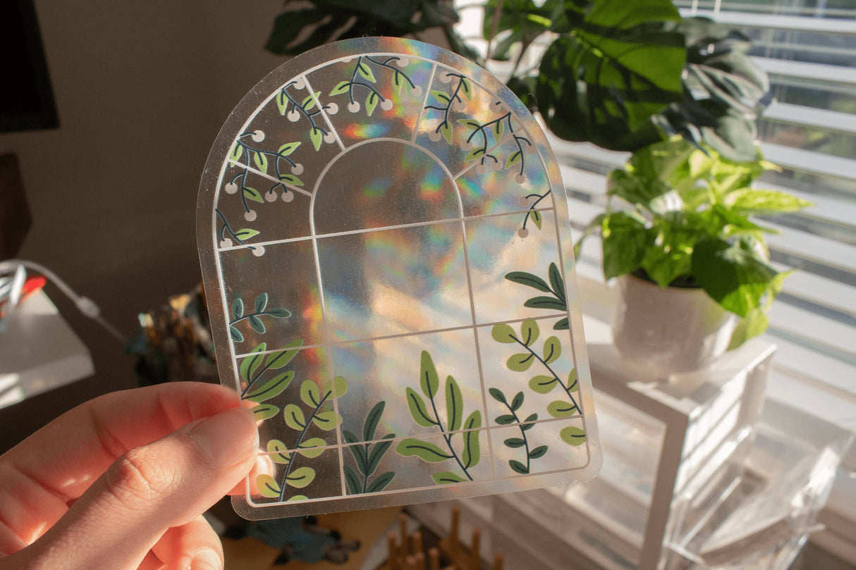 Greenhouse Suncatcher Window Decal Sticker