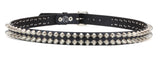 Black Studded Leather Belt