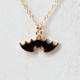 Dainty Bat Charm Necklace