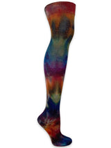 Rainbow Galaxy Hand Tie Dyed Over The Knee Socks