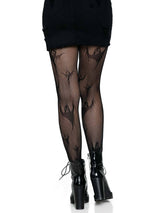 Spooky Ghosts Fishnet Tights (One Size)