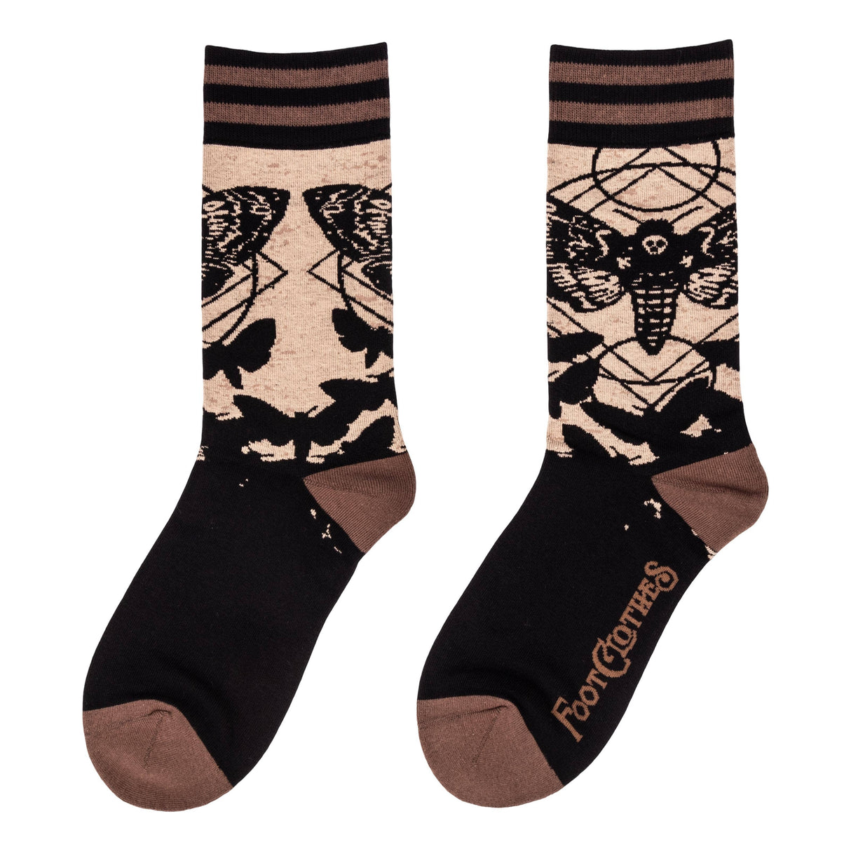 [FootClothes] Death's Head Hawkmoth Socks