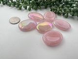 Rose Aura Quartz Worry Stone