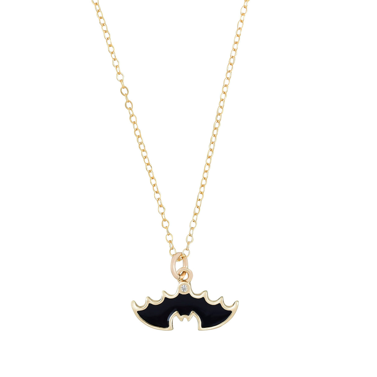 Dainty Bat Charm Necklace