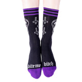Bite Me Bitch Crew Socks