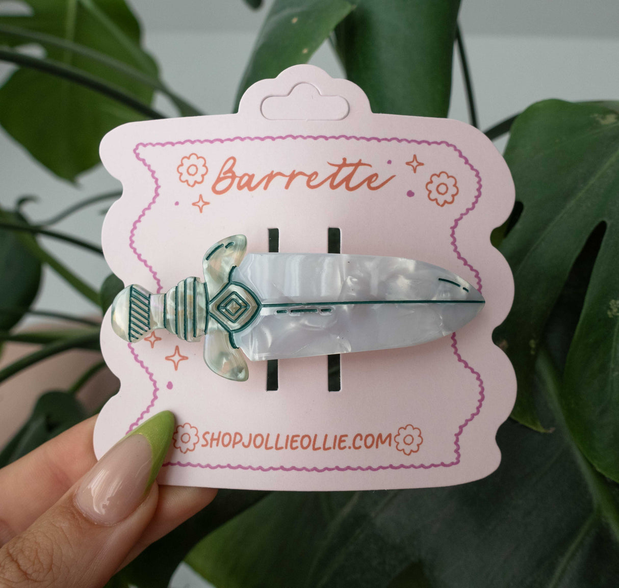 Sword Barrette Hair Clip