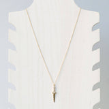 Golden Athame Dagger Charm Necklace