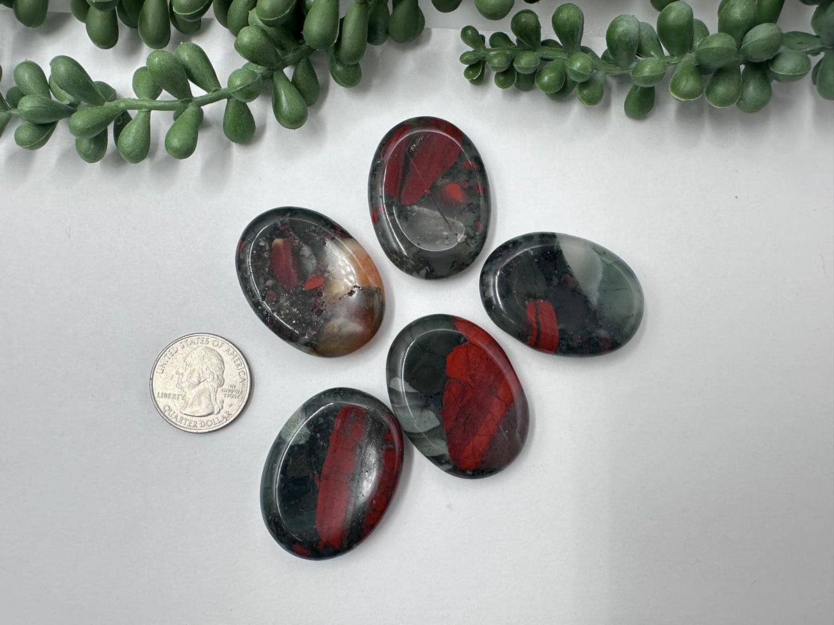 Bloodstone Worry Stone
