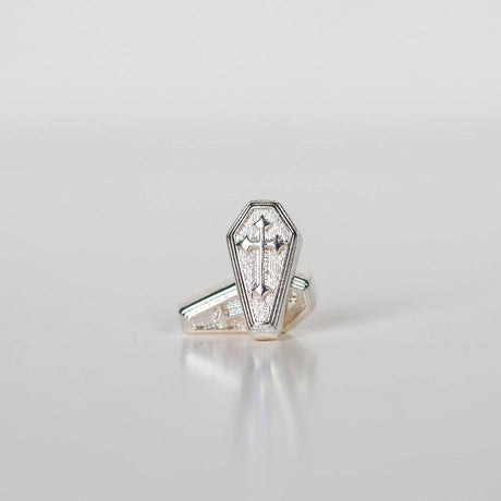 Coffin Stud Earrings - Gold / Silver