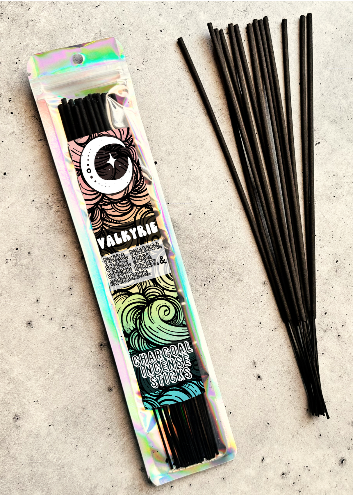 [Cosmically Misplaced] Valkyrie - 25 Charcoal Incense Sticks