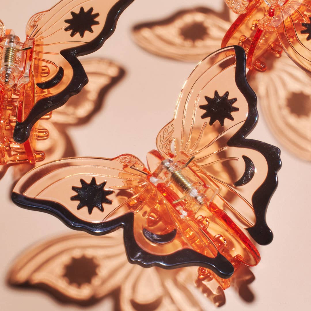 [Winona Irene] Monarch Butterfly Hair Claw Clip